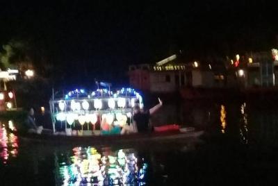HoiAn Small Boat By Night on Bach Dang River HoiAn Small Boat By Night on Bach Dang River