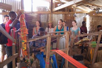 Bonwire kente tour & Ntonso Adinkra stamping village in kumasi