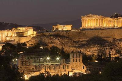 Athens Electric Bike tour by Night with Food & Refreshments  Athens Electric Bike tour by Night with Food & Refreshments