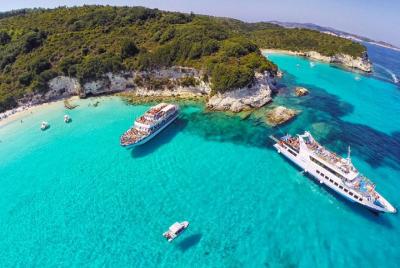 Paxos Antipaxos Blue Caves (Lakka Village) from Corfu Paxos Antipaxos Blue Caves (Lakka Village) from Corfu