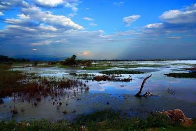 Lake Kerkini from Chalkidiki Lake Kerkini from Chalkidiki