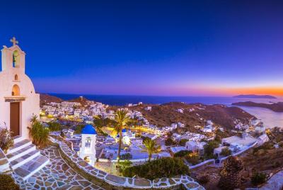 Ios to Santorini Helicopter Flight