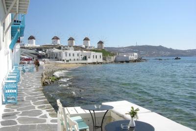 Private Tour of Little Venice, Kalafati Beach and Panagia Tourliani Monastery Private Tour of Little Venice, Kalafati Beach and Panagia Tourliani Monastery