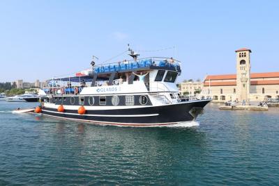 Lindos Day Cruise from Rhodes Town with Swimming stops and Hotel Transfers Lindos Day Cruise from Rhodes Town with Swimming stops and Hotel Transfers