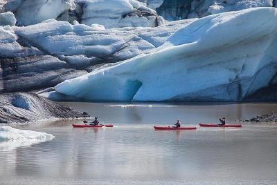 Kayaking on the Sólheimajökull Glacier Lagoon Kayaking on the Sólheimajökull Glacier Lagoon