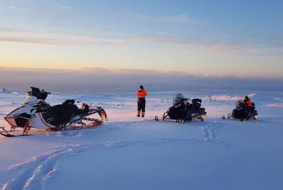Snowmobiling on Eyjafjallajökull Snowmobiling on Eyjafjallajökull