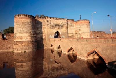 Bharatpur Lohagarh Fort from Agra  Bharatpur Lohagarh Fort from Agra