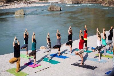 2 Hours Yoga Session on The Bank of Yamuna Over Looking The Taj 2 Hours Yoga Session on The Bank of Yamuna Over Looking The Taj
