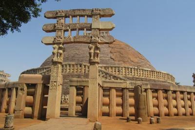 Sanchi Stupa and Prehistoric Bhimbetka Rock Paintings from Bhopal Sanchi Stupa and Prehistoric Bhimbetka Rock Paintings from Bhopal