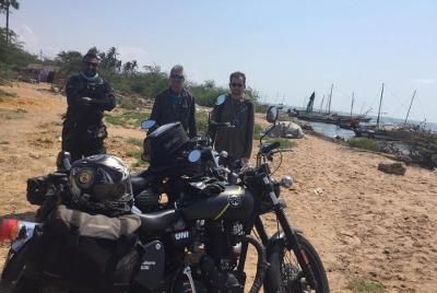 Motorcycle tour to Pondicherry as a day trip from Chennai