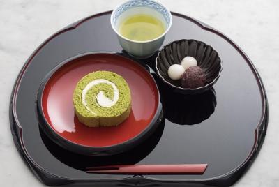 Green Tea Roll Cake Set