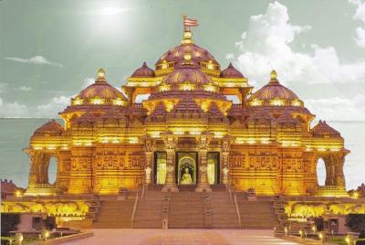 Evening Akshardham Temple Tour Exhibition, Light and Water Show Evening Akshardham Temple Tour Exhibition, Light and Water Show