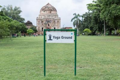 Yoga in the Famous Lodhi Garden, New Delhi Yoga in the Famous Lodhi Garden, New Delhi