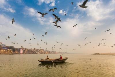 3 Hours Sunrise Walking Tour in Assi Ghat with Boat Ride 3 Hours Sunrise Walking Tour in Assi Ghat with Boat Ride