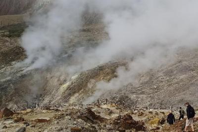 Papandayan vulcano exciting tour . day trip ticket etc all includ