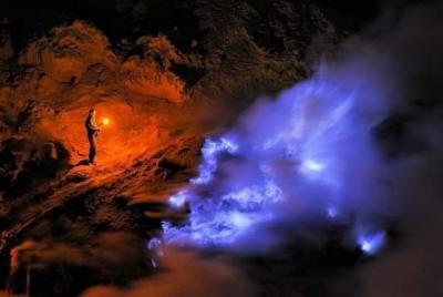 Open trip ijen (blue fire) -sunrise-waterfall