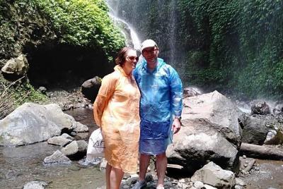 Madakaripura Waterfall, is the amazing water falling from the mou Madakaripura Waterfall, is the amazing water falling from the mou