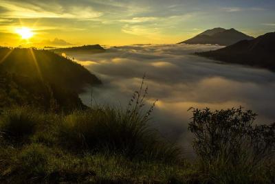 Sunrise hiking and Hot Springs at Mount Batur Volcano