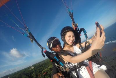 Paragliding Bali Promo 15 minutes Tandem flight with Free Photo/V