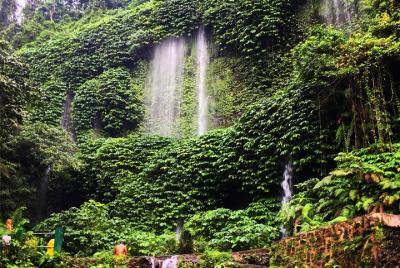 Benang kelambu waterfall and benang stokel waterfall lombok Benang kelambu waterfall and benang stokel waterfall lombok