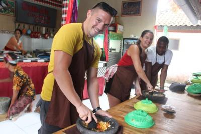 Subak cooking class (Balinese cooking school) 9 Dish Cooking and 