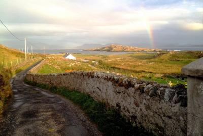 Walking the West Quarter of Inishbofin Island, Connemara coast. S Walking the West Quarter of Inishbofin Island, Connemara coast. S
