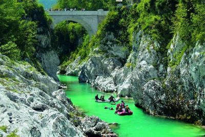 Soca Valley, WW1 path, Waterfall, Rafting - small group day trip 