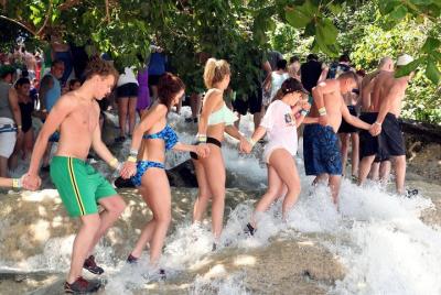 Private Dunn Private Dunn's River Falls Tour and Bamboo Blu Beach Experience from Ocho Rios