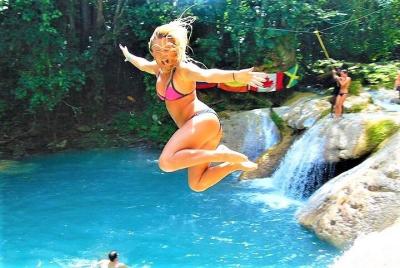 Blue Hole & Secret Falls Day-Trip with Shopping from Grand Pallad Blue Hole & Secret Falls Day-Trip with Shopping from Grand Pallad