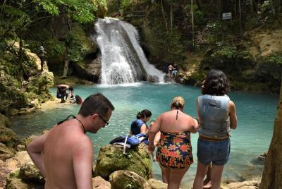 Blue Hole and Secret Falls Day Trip plus Shopping from Montego Ba