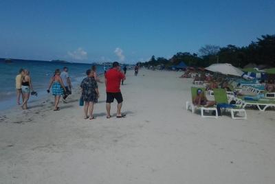 Negril 7 Miles Beach, Rick Negril 7 Miles Beach, Rick's Cafe N Time Square Shopping from Fal