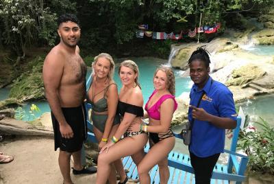 Private calypso river tubing + blue hole waterfalls tour from Och Private calypso river tubing + blue hole waterfalls tour from Och