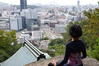 Mt. Futaba mountain walk and luck power spot yoga experience