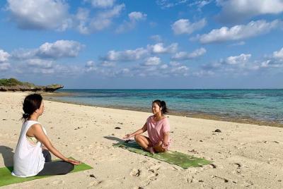 Beach yoga to feel nature and the earth on Ishigaki Island Beach yoga to feel nature and the earth on Ishigaki Island