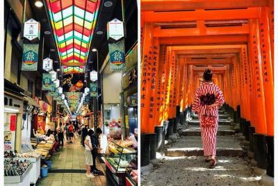 Kyoto Food Walking Tour in Nishiki Market and Gion with Fushimi I