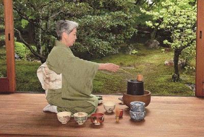 Private Tea Ceremony with wearing kimono in kyoto, Zen Temple Dai
