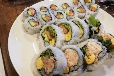Colorful Japanese Sushi roll