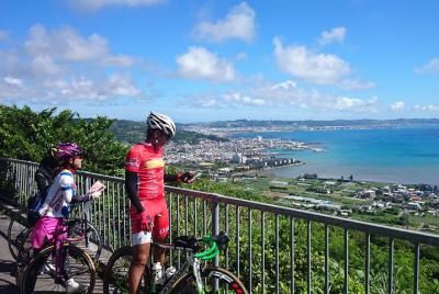 Okinawa cycling tour 1 round southern course overlooking the sea