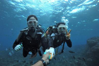 Blue cave experience diving! 【Okinawa Prefecture】 Feeding & photo images free! English, Chinese, Korean guide available! 1 group with a dedicated instructor ☆ Blue cave experience diving! 【Okinawa Prefecture】 Feeding & photo images free! English, Chinese, Korean guide available! 1 group with a dedicated instructor ☆