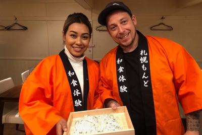 In the center of Sapporo! Soba making experience and three types  In the center of Sapporo! Soba making experience and three types