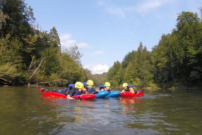 Bellyak on the Sava River in Slovenia