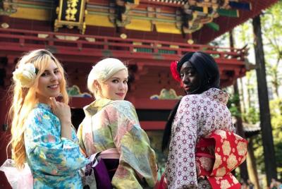 [Kimono rental] Freely dress up traditional Japanese culture like