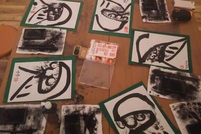 Sumi-e painting class Experience Sumi-e painting class Experience