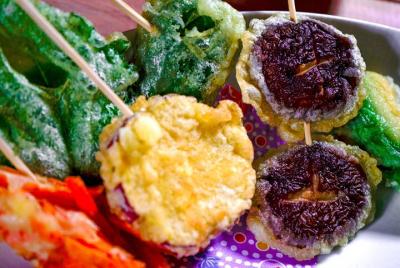 Online Experience in Making Crispy Golden Vegetarian Tempura