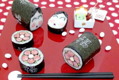 Art SUSHI ROLL & MOCHI@Ginza-Tsukiji,Tokyo