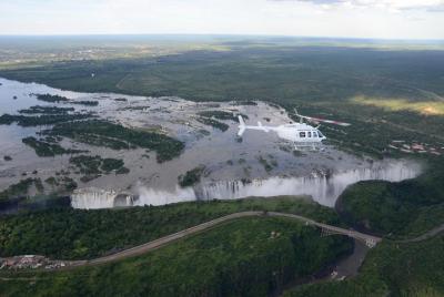 25 minutes scenic helicopter flight over the Victoria falls & Safari Game drive 25 minutes scenic helicopter flight over the Victoria falls & Safari Game drive