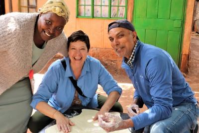 Making Chapatis with Mama Carol