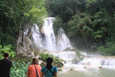 Private tour to Kuang Si Waterfalls including Lunch at nice falls Private tour to Kuang Si Waterfalls including Lunch at nice falls