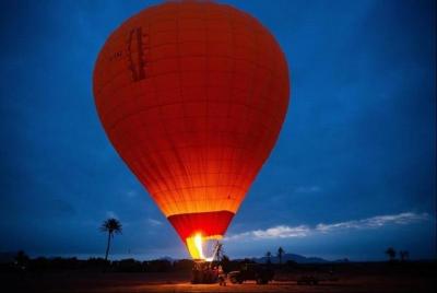 Hot air balloon - sunrise over the Atlas mountains