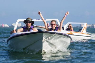 Jungle Tour In Cancun, drive a speedboat through the lagoon with  Jungle Tour In Cancun, drive a speedboat through the lagoon with